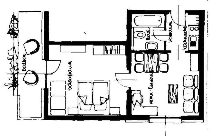 Unterwirt Apartman Bad Kleinkirchheim Szoba fotó